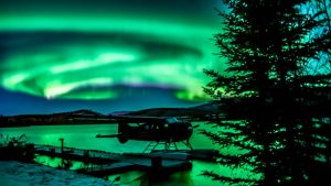 Auroras boreales en Canadá