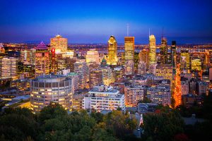 La gran ciudad de Montreal Canadá